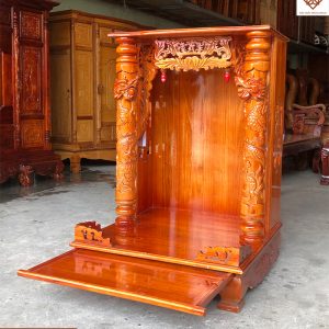 Bàn Thờ Thần Tài Gỗ Hợp Phong Thủy